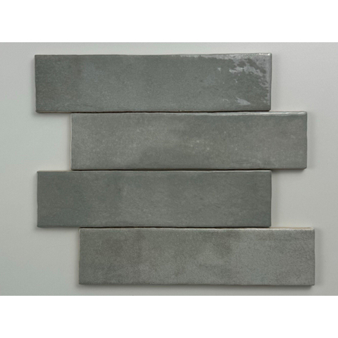 ÉCHANTILLON Terravito Mellina Carrelage mural en céramique - 6x24,6cm - 8mm - Gris SW1441122