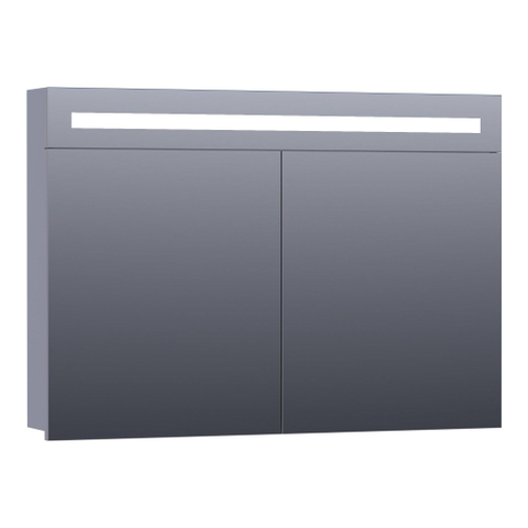 BRAUER Promise spiegelkast – 99x70x15 cm – directe LED – Grijs mat SW371596