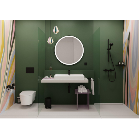Hansgrohe AddStoris Q Closetborstelgarnituur - wandmontage - mat zwart SW651262