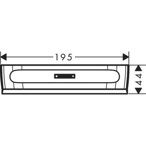 Hansgrohe Wallstoris Wisser - 19.5x4.4cm - mat zwart SW651303