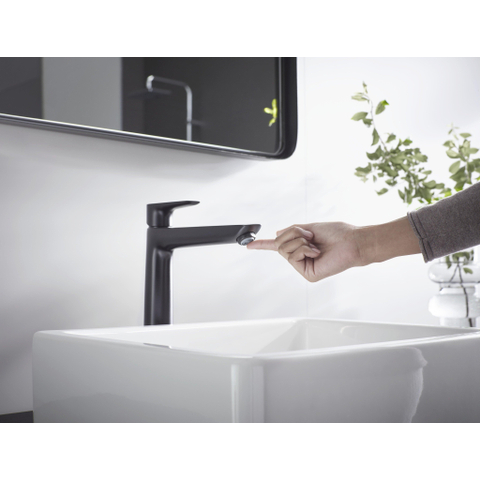Hansgrohe Talis e 1 greeps wastafelmengkraan - 240 zonder afvoer - mat zwart SW528826