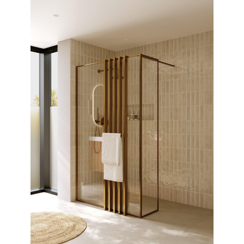 Riho Define Deco Screen - avec porte-serviettes - cuivre mat SW1185411