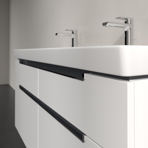 Villeroy & Boch Subway 2.0 wastafelonderkast - 128.7x59x44.9cm - glans wit SW118776