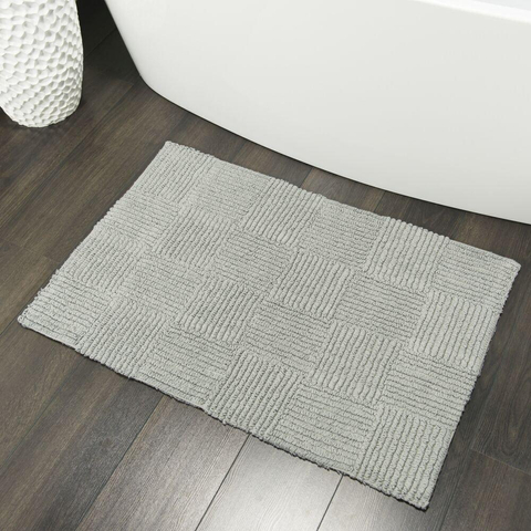 Sealskin Reverse Tapis de bain 90x60cm coton gris SW28473