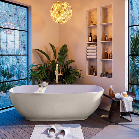 Mondiaz ALAN-DLUX Ensemble de meuble - 100cm - meuble Linen mat - 1 tiroir - Lavabo Cloud Ostra suspendu - vasque droite - 0 trous de robinet SW807452