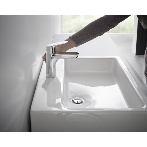 Hansgrohe Focus S - 100 wastafelkraan - 100 lowflow - met waste - hoogglans chroom GA69757