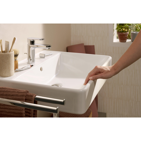 Hansgrohe Vernis Blend Eengreeps wastafelmengkraan - 100 - coolstart - met PopUp - trekwaste - hoogglans chroom SW642522
