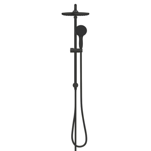 Grohe Tempesta System 250 Regendoucheset - 73.6cm - hoofddouche - 25cm - ronde handdouche - 3 straalsoorten - met omstelkraan - matte black (mat zwart) SW1077232
