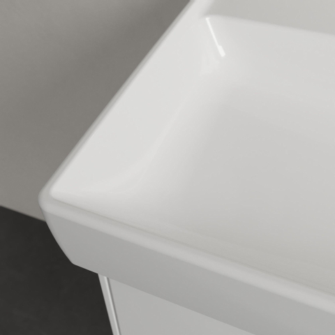 Villeroy & Boch Collaro wastafel - 60x47cm - zonder overloop - zonder kraangat - White Alpine (glans wit) SW358315