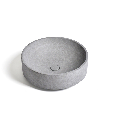 Ideavit Deco Vasque à poser 45.5x45.5x14.5cm Béton Ronde Gris SW568400