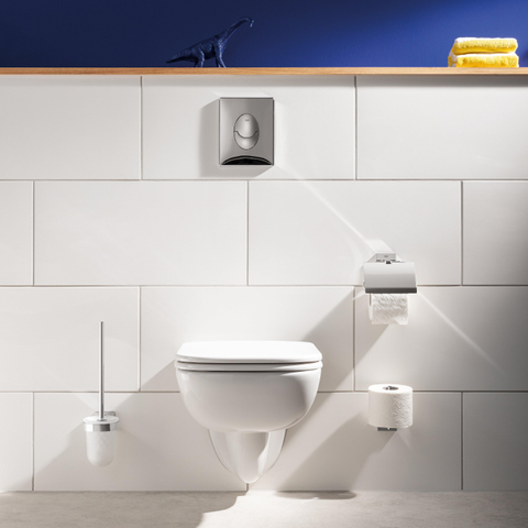 GROHE Start Cube Porte-brosse de toilettes - montage mural - carré - ouvert - chrome SW878169