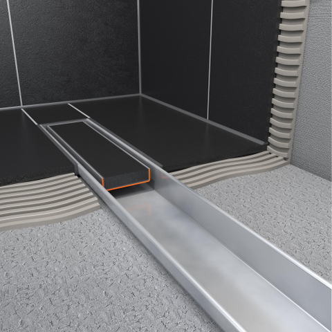 Easy Drain Compact caniveau de douche carrelé ws 50mm 90cm simple 2301912