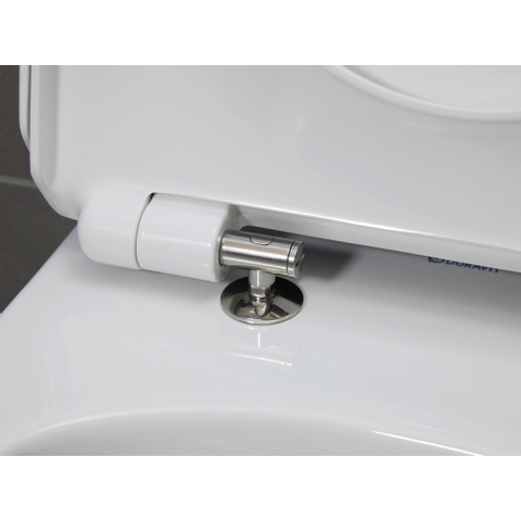 Duravit No.1 DuraStyle Basic WC-zitting - 37.3x43x4.3cm - met softclose - kunststof - wit glanzend SW54216