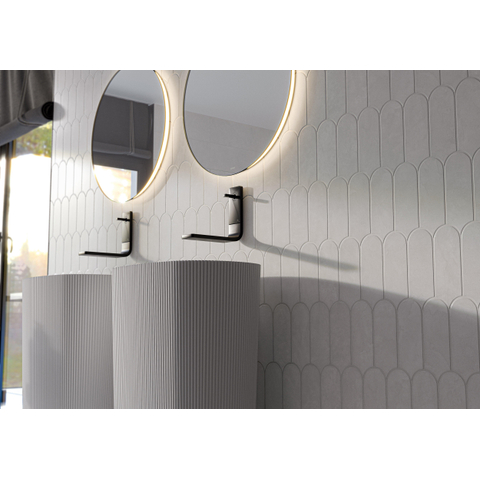 ÉCHANTILLON Terravito Evarno carreau mural - 8x21,5cm - White mat (blanc mat) SW1130636