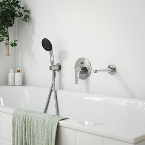 Grohe Swift QuickFix Mitigeur baignoire - encastrable - avec inverseur - chrome SW1028184