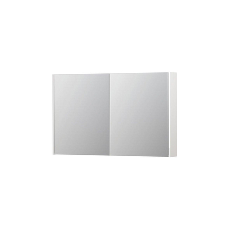 INK SPK2 armoire de toilette – 120 x 74 x 14 cm – 2 portes, portes-miroir double face – Blanc haute brillance SW353353