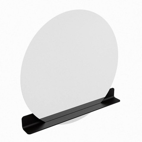 Mondiaz SPOT spiegel – Ø110 cm – met planchet – Urban (zwart) SW1235480