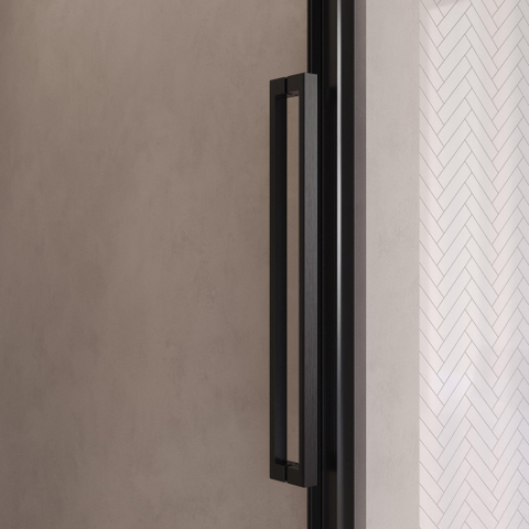 BRAUER Galactic Nisdeur - 120x200 - 2-delig schuif - helder glas - omkeerbaar - incl. glascoating - geborsteld gunmetal PVD SW1580998