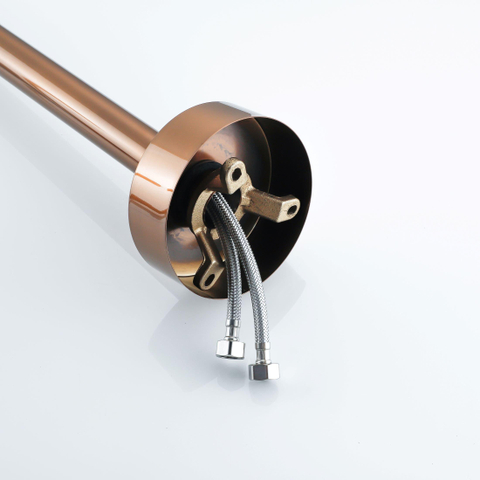 Fortifura Calvi Vrijstaande Badkraan - 113cm - handdoucheset - PVD - geborsteld koper SW970039