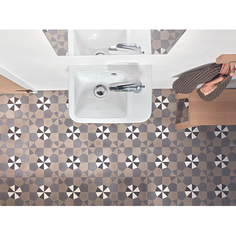 Villeroy & Boch O.novo fontein - 1 kraangat rechts - met overloop - 36x25cm - White Alpine (glans wit) SW445846