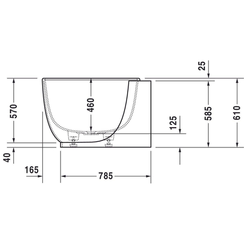 Duravit Luv Bad ovaal - 185x95cm hoek links - met paneel - mat wit SW228001