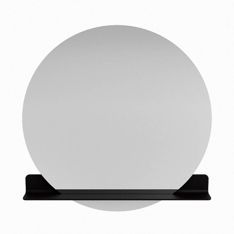 Mondiaz SPOT spiegel – Ø110 cm – met planchet – Urban (zwart) SW1235480