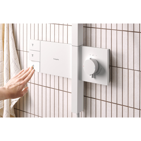 Hansgrohe Raindance alive Showerpipe - 210/340 2jet - thermostaat - mat wit SW1389931