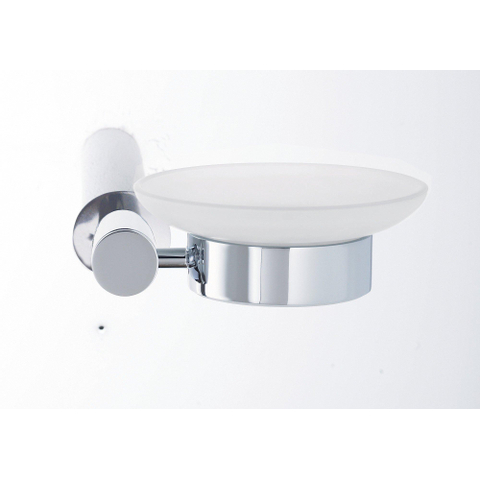 Duravit D-code Zeephouder - glas rechts - hoogglans chroom GA49406