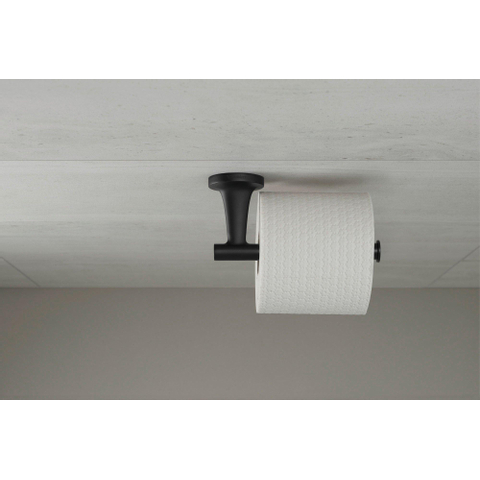 Duravit Starck T Toiletrolhouder - zonder klep - mat zwart SW297083