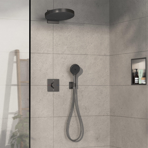 Hansgrohe ShowerSelect Comfort E Inbouw - thermostaat 2F geïntegreerde zheidscom.EN1717 - zwart chroom SW918108