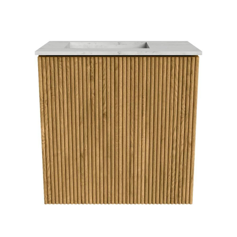 Mondiaz JOYA-DLUX 40cm toiletmeubel - kleur Oak - Wastafel FAYE positie Links Zonder kraangat kleur Opalo. SW1422145
