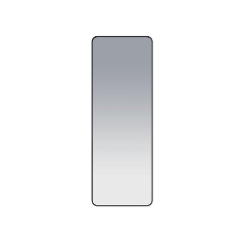 Saniclass Retro Line 2.0 Rectangle Miroir rectangulaire 140x50cm arrondi cadre noir mat SW643421