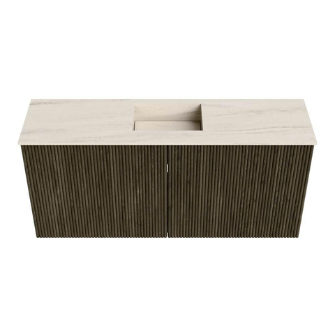 Mondiaz JOYA-DLUX 90cm toiletmeubel - kleur Shadow - Wastafel FAYE positie Midden Zonder kraangat kleur Meli. SW1424896