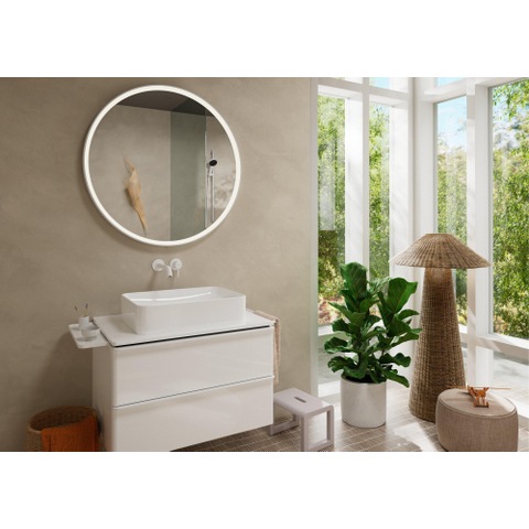 Hansgrohe Tecturis S Mitigeur lavabo encastré - mitigeur - rond - monocommande - bec 22.5 cm - blanc mat SW918644