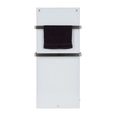 Eurom Sani 600 Comfort Panneau infrarouge salle de bains 115x46.5cm Wifi 600watt Verre Blanc SW656484