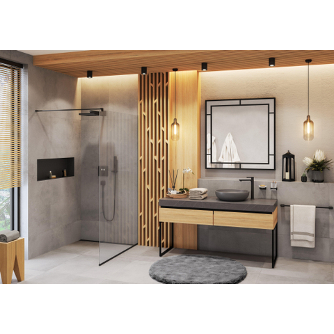 Hansgrohe Porter E support mural métal. avec position de fixation fixe. mat noir SW297583