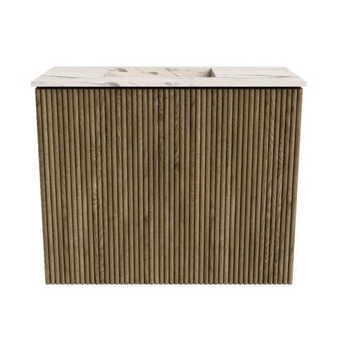Mondiaz JOYA-DLUX 50cm toiletmeubel - kleur Dusk - Wastafel FAYE positie Links Zonder kraangat kleur Nata. SW1425884