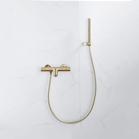 Fortifura Calvi Staafhanddouche - 21.2cm - PVD - geborsteld messing (goud) SW720570