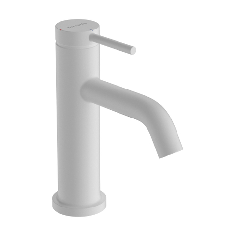 Hansgrohe Tecturis S - wastafelkraan - 1-gats - 80 coolstart m. pop-up trekwaste m. vaste uitloopvoorsprong 10.8cm - mat wit SW1126576