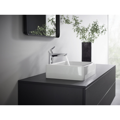 Hansgrohe Logis 1 greeps wastafelkraan - 190 met trekwaste - hoogglans chroom 0605644