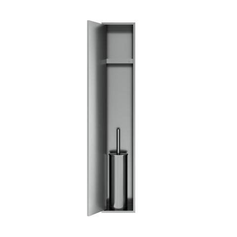 Hotbath &MORE Inbouw nis & borstelgarnituur - 16x60x12.6 cm - RVS 316 SW1245664
