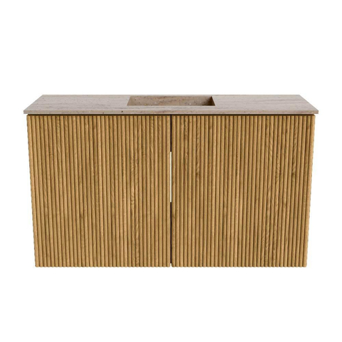 Mondiaz JOYA-DLUX 70cm toiletmeubel - kleur Oak - Wastafel FAYE positie Midden 1 kraangat kleur Saba. SW1424166