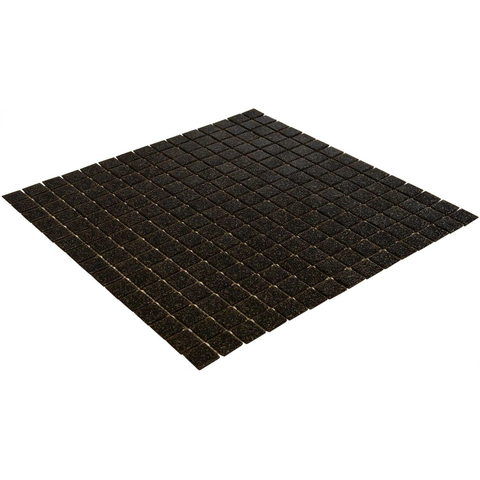 La Mosaic Factory Amsterdam carreau mosaïque - 32,2x32,2cm - carrelage mural et de sol - Carré - Verre Marron Foncé Mat SW62113