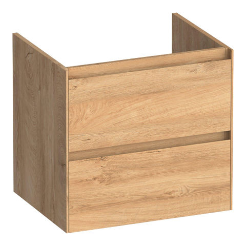BRAUER Inspire meuble sous-lavabo 60 2 tiroirs softclose - sans poignées - 1 découpe pour siphon - Forest Tan SW1200700