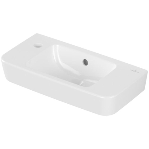 Villeroy & Boch O.novo fontein - 50x25cm m.1 kraangat - zonder overloop - White Alpine (glans wit) SW448493