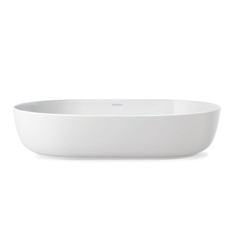 Duravit Luv Opzetwastafel - 60x40cm - zonder kraangat - geslepen - mat/glans wit SW527100