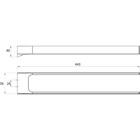 Emco Art porte-serviettes à bras fixes chromé SW97612