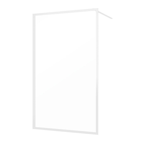 Sealskin Contour Paroi de douche à l'italienne type A3 118x200 cm, verre de sécurité clair 6 mm Blanc mat SW696343