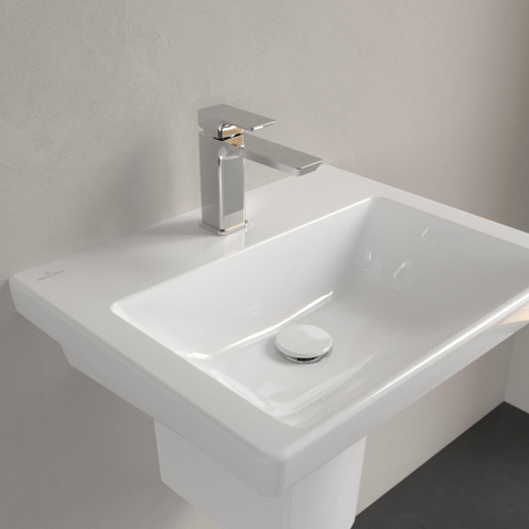 Villeroy & Boch Subway 3.0 Lavabo - 550 x 440 x 165 mm - Blanc Alpin CeramicPlus - sans trop-plein SW702076