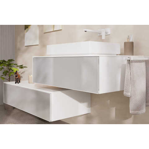 Hansgrohe Metropol afbouwdeel wastafelkraan - voorsprong 22.5cm - met waste - mat wit SW358671